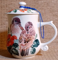 杯子(黃禎作 斑鳩茶花) 茶杯 珍品典藏